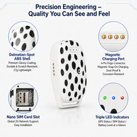Traceur GPS pour animaux de compagnie G18 2G AGPS GLONASS IP67 étanche, suivi en temps réel, surveillance à distance, stockage cloud via application Android/iOS pendant 90 jours