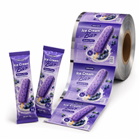 Film d'emballage en rouleau personnalisé pour crème glacée, emballage plastique thermoscellable pour barres chocolatées et bâtonnets glacés