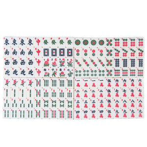 "26mm <b>Mini</b> Travel Mahjong Set 144Pcs Complete Mahjong Tiles for Gambling <b>Table</b>" - Product Image 1