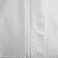 Baju kerja kualitas terbaik Coverall pakaian keselamatan NonWoven sekali pakai dengan tudung penutup kustom
