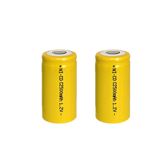 Nickel-cadmium Rechargeable Battery Type C, 1.2 V2500 MAh Rechargeable Battery, Industrial Gradeavailable in Single-unit Packs.