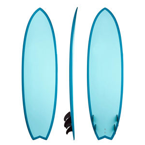 新着 フィッシュテール エポキシ製 ロングボード ビーチ波乗り用 ファイバーグラス製 サーフボード フィン付き - Product Image 3