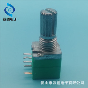 Potenciómetro Rotatorio RV09 de 5 Pines con Interruptor, Sellado, Resistente al Agua y al Polvo, B10K B50K B100K - Product Image 3