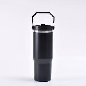Gobelet de voyage isotherme à double paroi avec poignée, 30 oz, en acier inoxydable, pour café et usage quotidien - Product Image 3