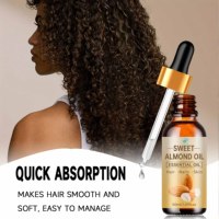 Huile de croissance des cheveux OEM, huile d'amande douce naturelle, huile essentielle pour les ongles et la peau nourrie