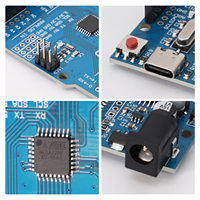 Placa de Desarrollo Keyestudio UNOR3 ATMEGA328P-AU TIPO-C para Microcontrolador Arduino UNOR3