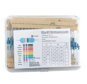 <span class=keywords><strong>Kit</strong></span> de résistances à film métallique 600 pièces 1/4W - Précision 1% 10R-1M Résistance (30 valeurs 20 pièces chacune) - Product Image 4
