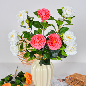 Flor Artificial de Camelia de Seda, Rama Individual, Impermeable, Decoración para el Hogar, Día de San Valentín - Product Image 2