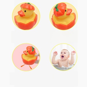 Phim hoạt hình phong cách vật liệu PVC kêu cót két bí ngô hình vịt cao su - Product Image 5