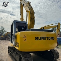 Vente Flash : Excavatrice sur chenilles SUMITOMO120 d'occasion, 12 tonnes, système hydraulique complet, bon état, livraison rapide, expédition mondiale