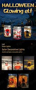 Frasco de Vidrio Decorativo con Luces LED Solares de 11 oz, Resistente al Agua, para Sublimación, con Diseño de Duende Brillante y Molinillo de Viento para Decoración de Jardín - Product Image 2