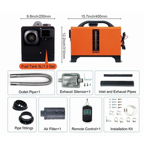เครื่องทำความร้อนดีเซลแบบรวมในตัว 12V 24V 110-240V ชุดทำความร้อนสำหรับยานพาหนะแบบออลอินวัน สำหรับห้องโดยสารรถบรรทุก รถบ้าน รถพ่วง - Product Image 5