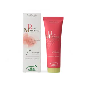 Alta Natura Hot Selling Made In Italy Exfoliating And Cleansing Glycerin Facial Scrub With Rose Smell For Home Use