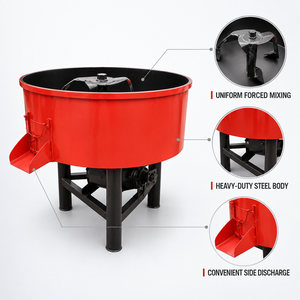 COREY 350L750L Bétonnière à mélange forcé robuste et fixe, lames résistantes à l'usure, moteur 11kW, haute efficacité - Product Image 3