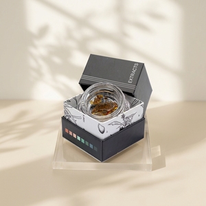 Mini Caja de Cartón con Logotipo Personalizado para Envases de Aceite de Extracto de Hierbas Esenciales de 1g 7ml 5ml, para Frascos Redondos de Concentrado - Product Image 1