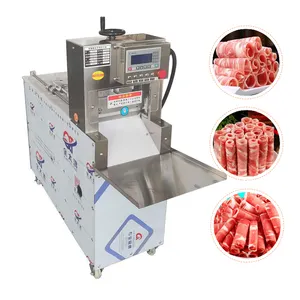 Automatische Bevroren Vlees Snijmachine/Vleessnijmachine/Worst Spek Rundvlees Schapenvlees Snijden Snijmachine Schapenboerderij Apparatuur