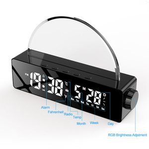 Réveil lumineux Fullwill 2023, nouveau modèle, avec simulation <span class=keywords><strong>de</strong></span> lever <span class=keywords><strong>de</strong></span> soleil, réveil numérique LED - Product Image 5