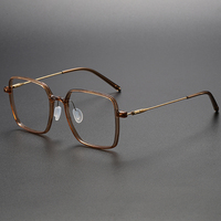 Lunettes de vue tendance 8655 en titane de haute qualité, monture optique pour hommes