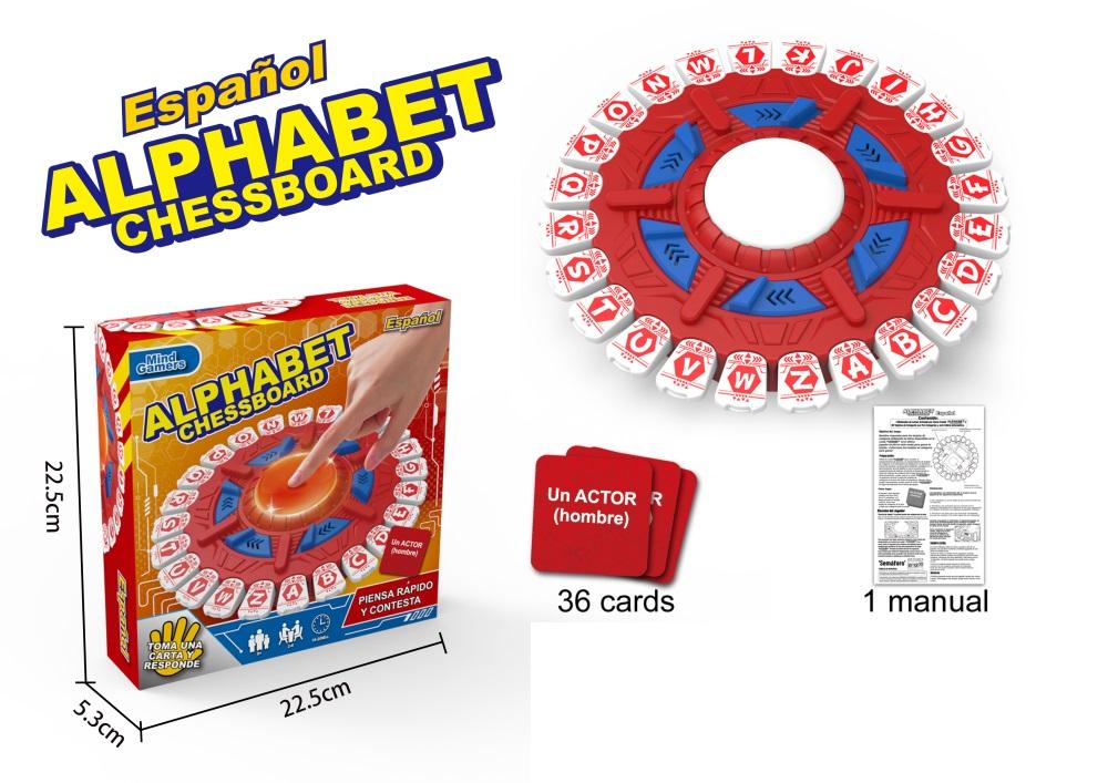 24-Letter Fast Paced Word Game-Spanish [Red]