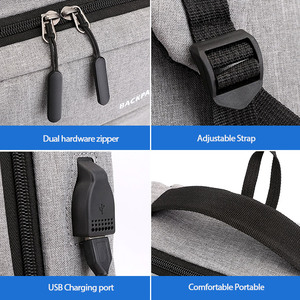 Lightweight Polyester College Usb Travel Laptop <b>Pack</b> Student Custom Luxury Women Under 5 Doller logo Bag - Product Image 5