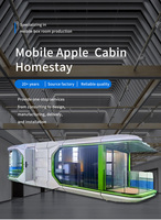 Cabine préfabriquée 20/40ft Maisons Module d'espace pour jardin Cabine Apple pour vivre et travailler