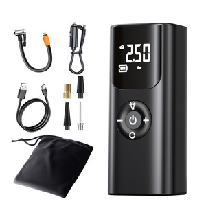 เครื่องสูบลมยางรถยนต์ไร้สาย 12V <span class=keywords><strong>DC</strong></span> แบบพกพา สำหรับยางรถยนต์และลูกโป่ง - Product Image 2