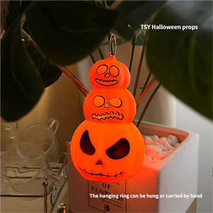 <b>Halloween</b> Pumpkin Plastic LED Night Light <b>Decoration</b> Atmosphere Light European Style Scene Layout Props Small Ornaments - Product Image 6