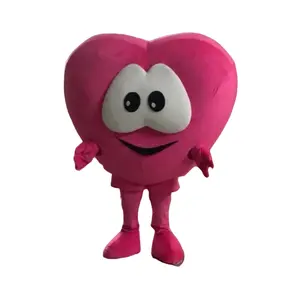 Funtoys-Costume de mascotte Cosplay en forme de cœur rose pour Halloween, fête de Noël, personnage de jeu, accessoire d'événement