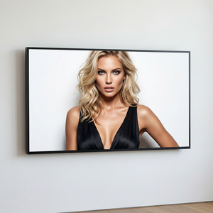 Écran publicitaire commercial ultra-fin de 25 mm, affichage numérique TV 32-86 pouces 4K 1000 cd, montage mural, USB Plug & Play - Product Image 1