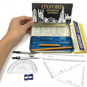 Offres promotionnelles mondiales : Ensemble mathématique de 13 pièces, Trousse de dessin technique en métal pour enfants, fournitures scolaires - Product Image 2