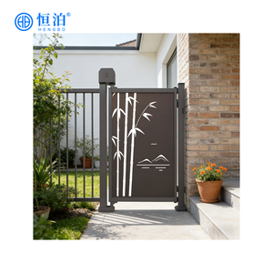 Nouvelle conception de portail de sécurité en acier inoxydable électrique pour jardin, petit portail pour cour latérale, petit portail battant pour entrée de cour - Product Image 4