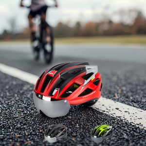 <span class=keywords><strong>Casco</strong></span> de <span class=keywords><strong>bicicleta</strong></span> personalizado con lente magnética <span class=keywords><strong>Casco</strong></span> de <span class=keywords><strong>bicicleta</strong></span> inteligente de seguridad en molde para montar - Product Image 3