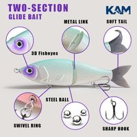 Leurre de pêche en mer de grande taille KAM Wholesale 107g, imitation d'appât. Plomb de pêche en plastique pour lancer à longue distance
