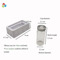 Bandejas vivas da inserção da bolha médica branca de 10ml