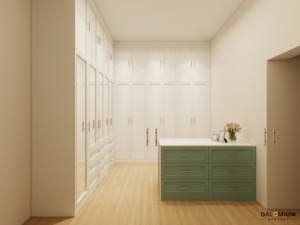 Hot bán nhà máy thiết kế mới tùy chỉnh cloakroom đồ nội thất gỗ/Cửa kính Bảng điều chỉnh tủ quần áo lưu trữ lớn chất lượng cao phần cứng - Product Image 5