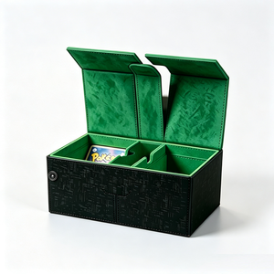 Factory Wholesale Custom Double Side Deck <b>Box</b> Dice Compartment <b>Card</b> <b>Box</b> For TCGs Collection - Product Image 1