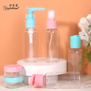 Yizhilian Cosmetic Travel <b>Bottles</b> Pink 1695 <b>Empty</b> Pump <b>Spray</b> Containers For Face Skincare Sample Use - Product Image 2