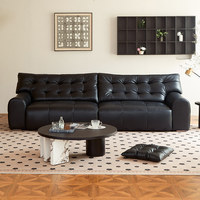 Canapé électrique inclinable multifonctionnel Black Bear, ensemble en cuir pleine fleur importé de style minimaliste italien pour la maison, l'hôtel et l'appartement