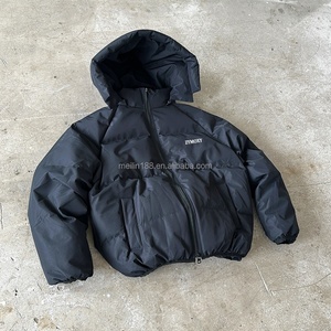 Custom High Quality Men Oversized Winter Thick Puffer <b>Jackets</b> Wadded Bubble Coats Hood Duck Puffer Down <b>Jackets</b> for Men - Product Image 1