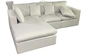 Bộ ghế <span class=keywords><strong>sofa</strong></span> góc mô đun vải không thấm nước phong cách tối giản, bộ ghế <span class=keywords><strong>sofa</strong></span> mây, đồ nội thất, ghế <span class=keywords><strong>sofa</strong></span> ba chỗ ngồi - Product Image 4