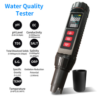 Testeur de qualité de l'eau multifonctionnel au prix d'usine, numérique 7 en 1, TDS, EC, salinité, S.G, ORP, température, pH-mètre pour aquarium