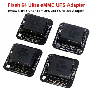 2025 Nueva herramienta de programación Flash 64 EMMC 4 en 1 + UFS 153 + UFS 254 + UFS 297 Socket NAND programador Flash64 Ultra - Product Image 3