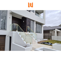 Rampe en verre personnalisée en acier inoxydable et en aluminium pour balcon et escalier - Fabricant