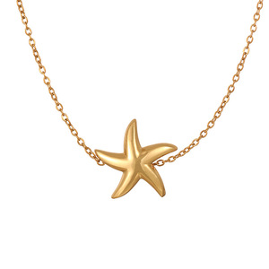 Collar Estilo INS de ASu con Colgantes de Cobre y Bambú con Temática Oceánica, Estrella de Mar, Concha, Tortuga, Caballito de Mar, Collar Delicado para Mujer - Product Image 3