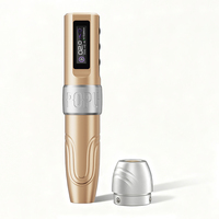 Machine de maquillage semi-permanent sans fil POPU Gold Mini Diva Voltage 2V Kick-Start SMP PMU pour tatouage, vente en gros