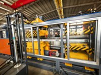 Nouvelle machine automatique de formage de boîtes repas en mousse PS, contrôlée par PLC, avec pompe à moteur 380V 204kW, haute sécurité, écologique et jetable