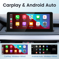 HFmidia 2026 Nouveau système Linux 10.25 12.8 pouces Écran fin pour BMW X5 X6 F15 F16 F85 F86 Lecteurs vidéo de voiture sans fil CarPlay Auto