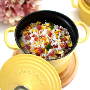 Casserole universelle en fonte dorée pour ragoût de côtes de porc, cuisson à la vapeur, antiadhésive, luxe léger, pour la fête de la mi-<span class=keywords><strong>automne</strong></span> - Product Image 3