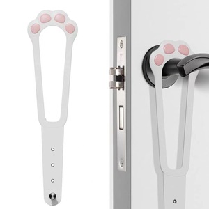 Butée de <span class=keywords><strong>porte</strong></span> arrondie allongée pour animaux de compagnie, pour l'entrée/sortie de la chambre, ventilation, espace pour <span class=keywords><strong>chat</strong></span> et chien - Product Image 2