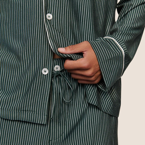 Joymay Design personalizzato da <span class=keywords><strong>uomo</strong></span> Modal <span class=keywords><strong>pigiama</strong></span> 2 pezzi <span class=keywords><strong>pigiama</strong></span> <span class=keywords><strong>a</strong></span> maniche lunghe per <span class=keywords><strong>uomo</strong></span> con bottone classico Set di indumenti da notte <span class=keywords><strong>a</strong></span> strisce da <span class=keywords><strong>uomo</strong></span> - Product Image 4